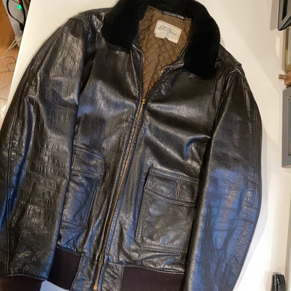 ll bean leather jacket